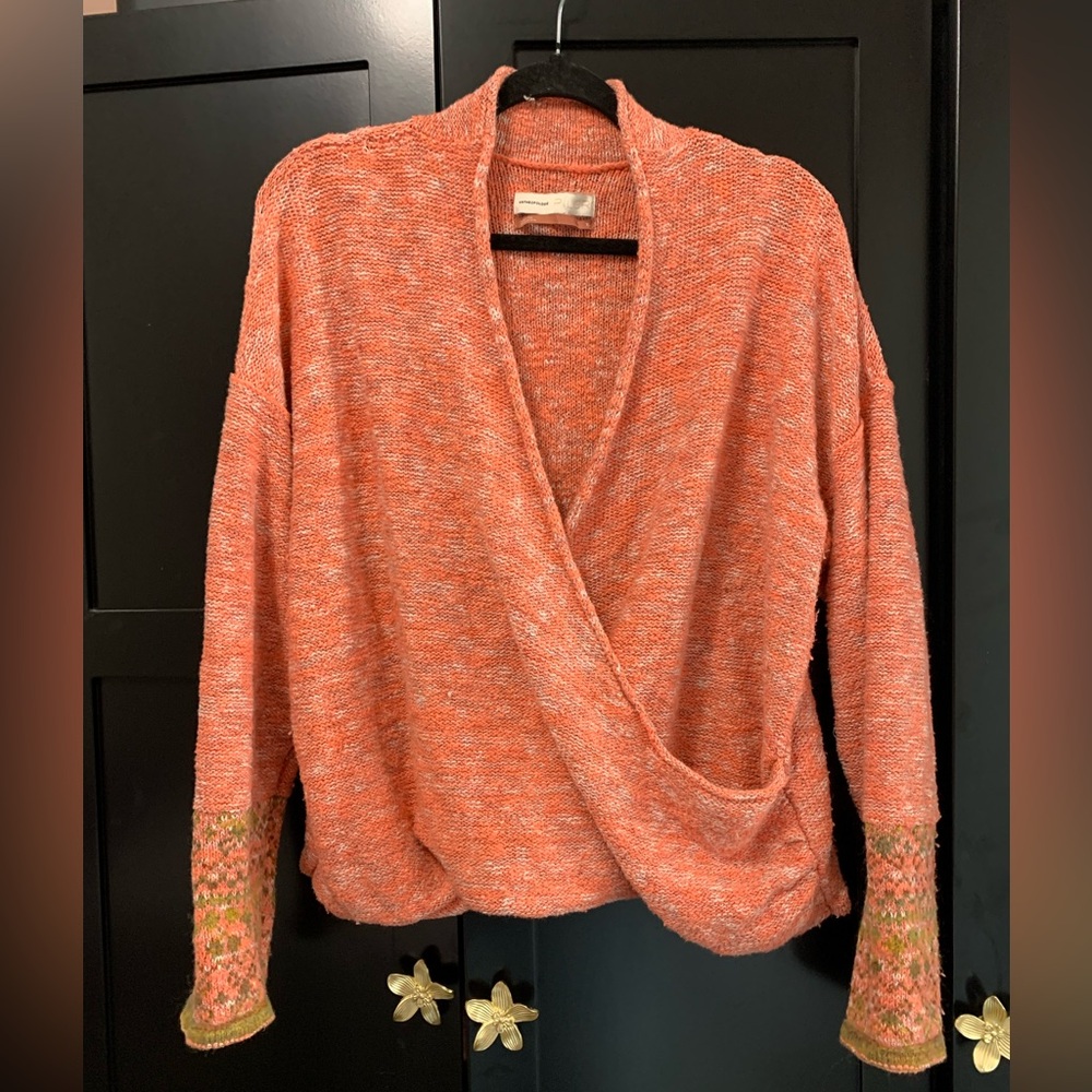 Anthropologie Sweater XL Cabincore Scandi Girl Scandinavian cozy cool chic comfy